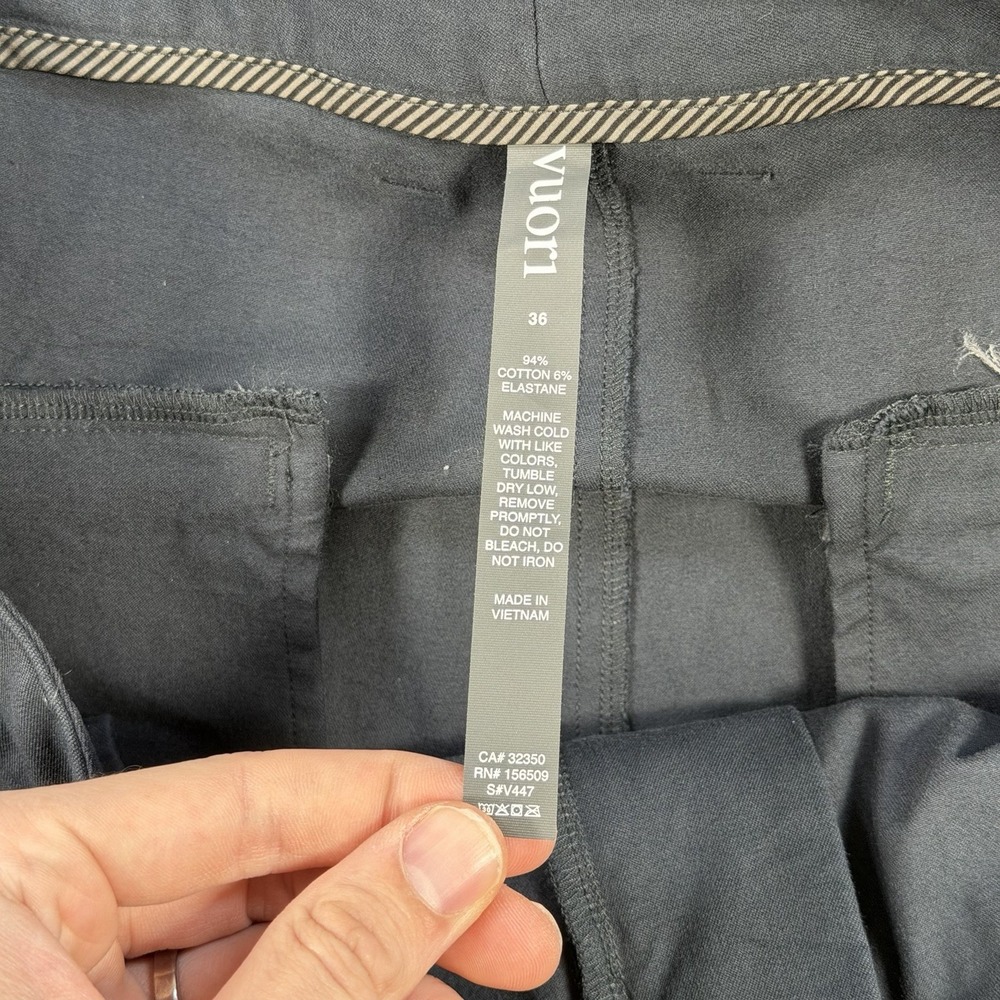 Vuori Pants Mens 36 (Fit 38x28) Navy All Ways Chino Active Stretch V447 - Picture 3 of 8